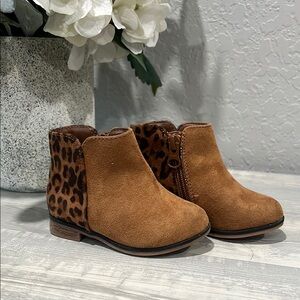 Leopard Print Kids Boots